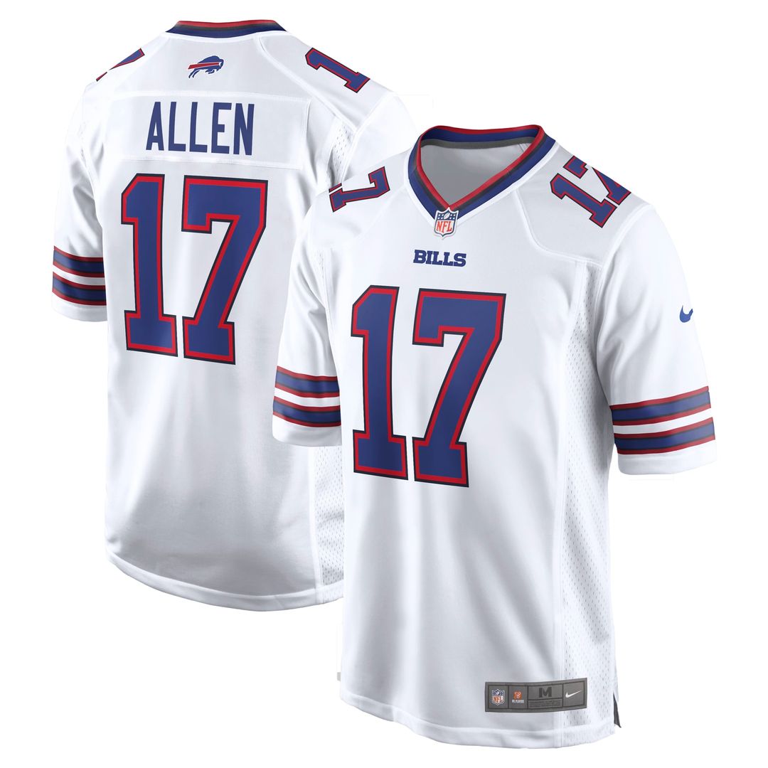 Josh Allen Buffalo Bills White Game Jersey - White