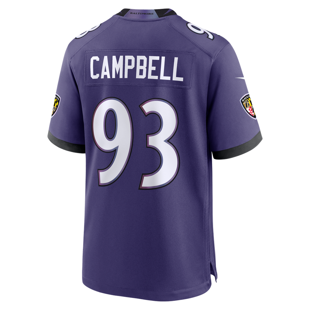 Calais Campbell Baltimore Ravens Game Jersey - Purple