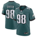 Jalen Carter Philadelphia Eagles Game Jersey - Midnight Green