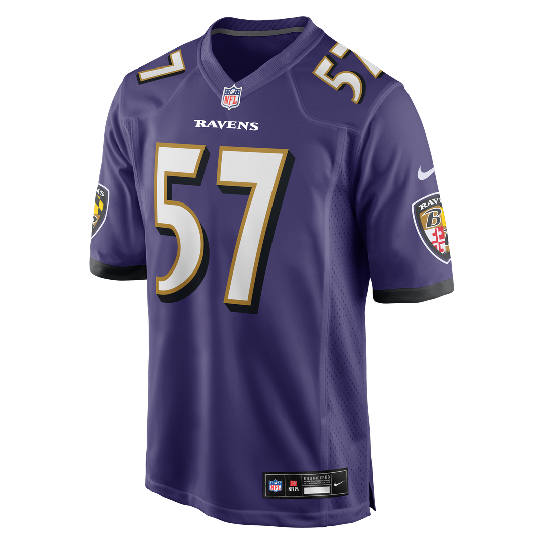 Bart Scott Baltimore Ravens Game Jersey - Purple
