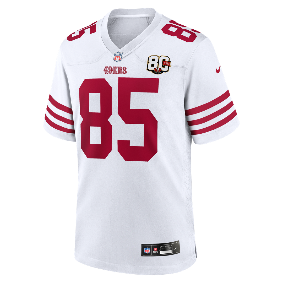 George Kittle San Francisco 49ers 80th Anniversary Game Jersey - White