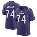 John Simpson Baltimore Ravens Game Jersey - Purple