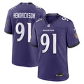 Trey Hendrickson Baltimore Ravens Game Jersey - Purple