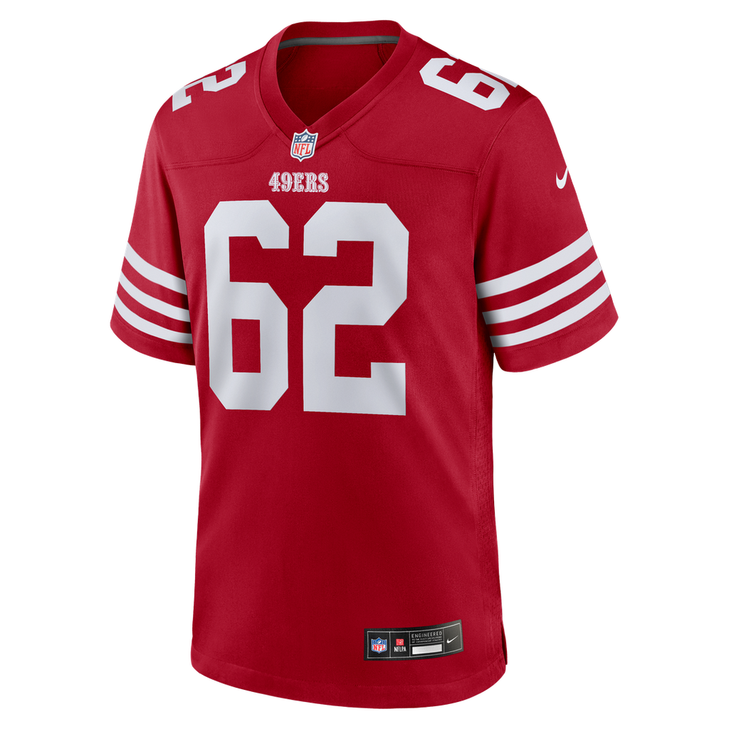 Austen Pleasants San Francisco 49ers Game Jersey - Scarlet