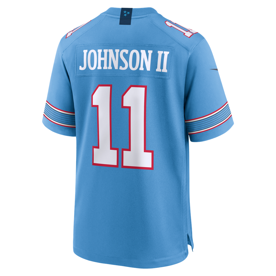 Jermaine Johnson II Tennessee Titans Game Jersey - Light Blue