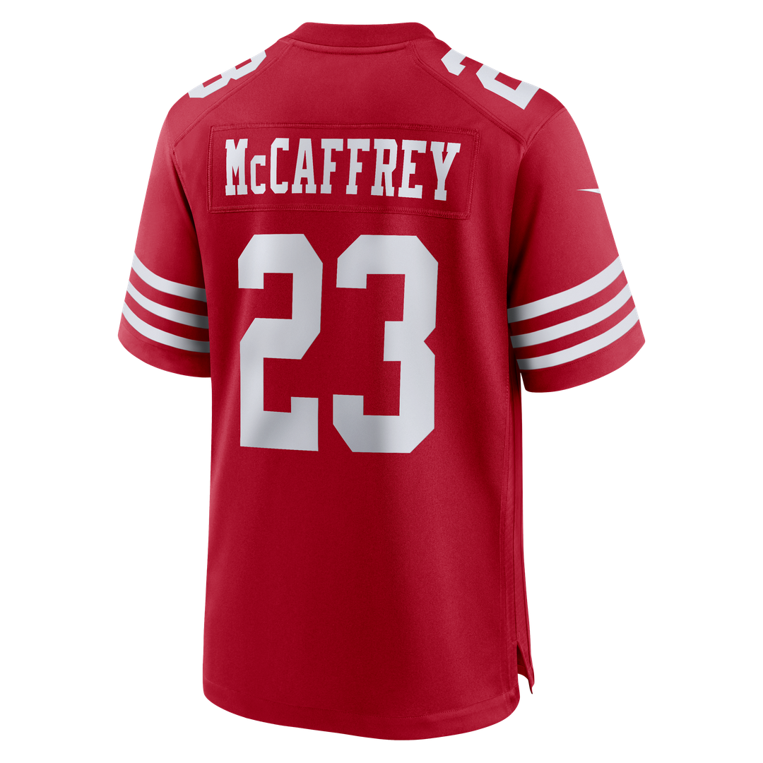 Christian McCaffrey San Francisco 49ers Game Jersey - Scarlet