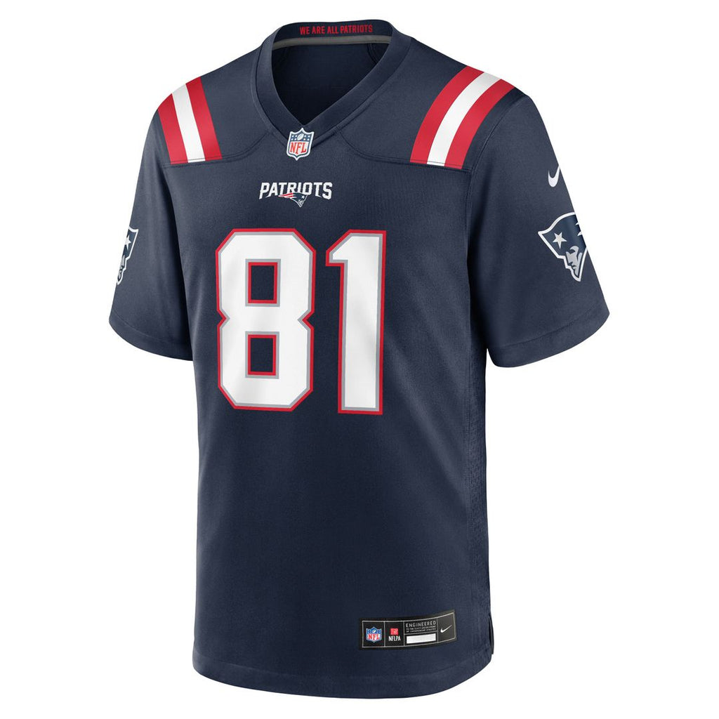 CJ Dippre New England Patriots Game Jersey - Navy