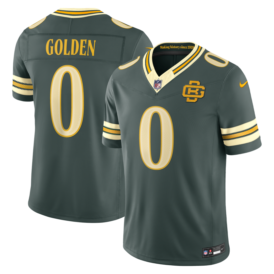 Matthew Golden Green Bay Packers 2026 Rivalries Collection Stitched Limited Jersey - Green