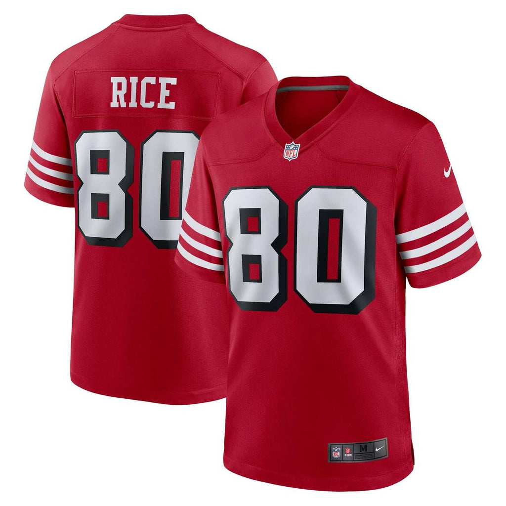 Jerry Rice San Francisco 49ers Alternate Game Jersey - Scarlet
