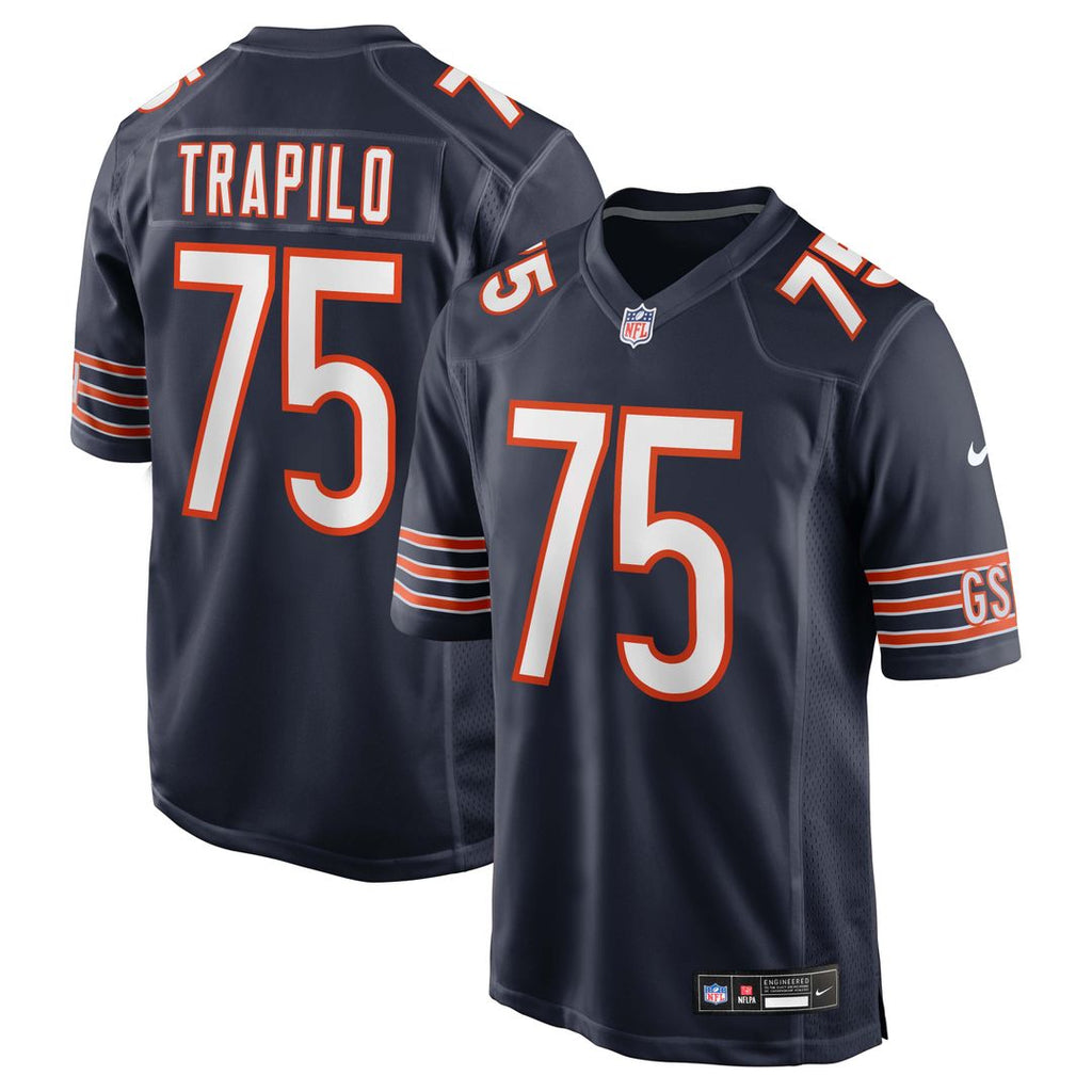 Ozzy Trapilo Chicago Bears Game Jersey - Navy