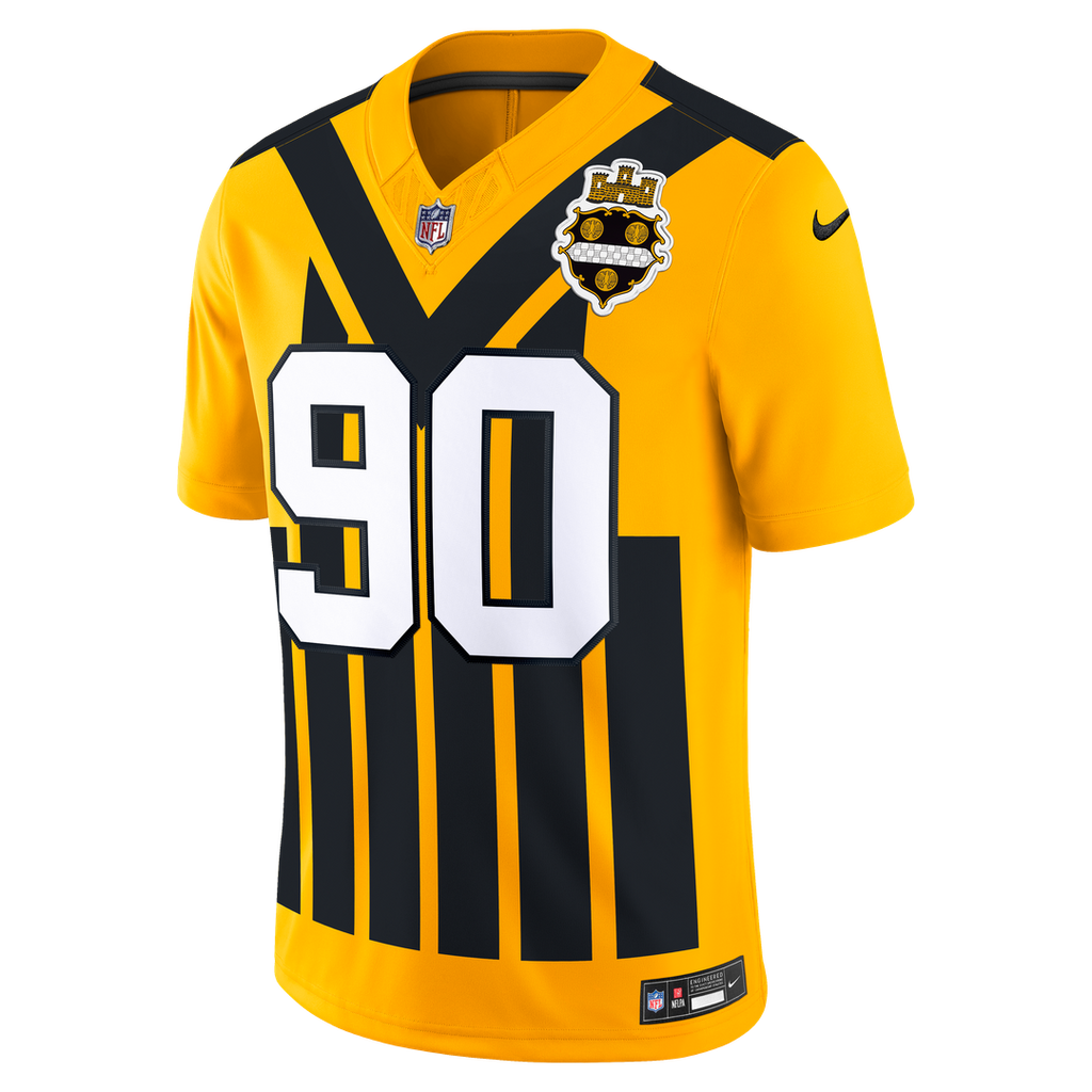 T.J. Watt Pittsburgh Steelers Alternate Vapor F.U.S.E. Stitched Limited Jersey - Gold