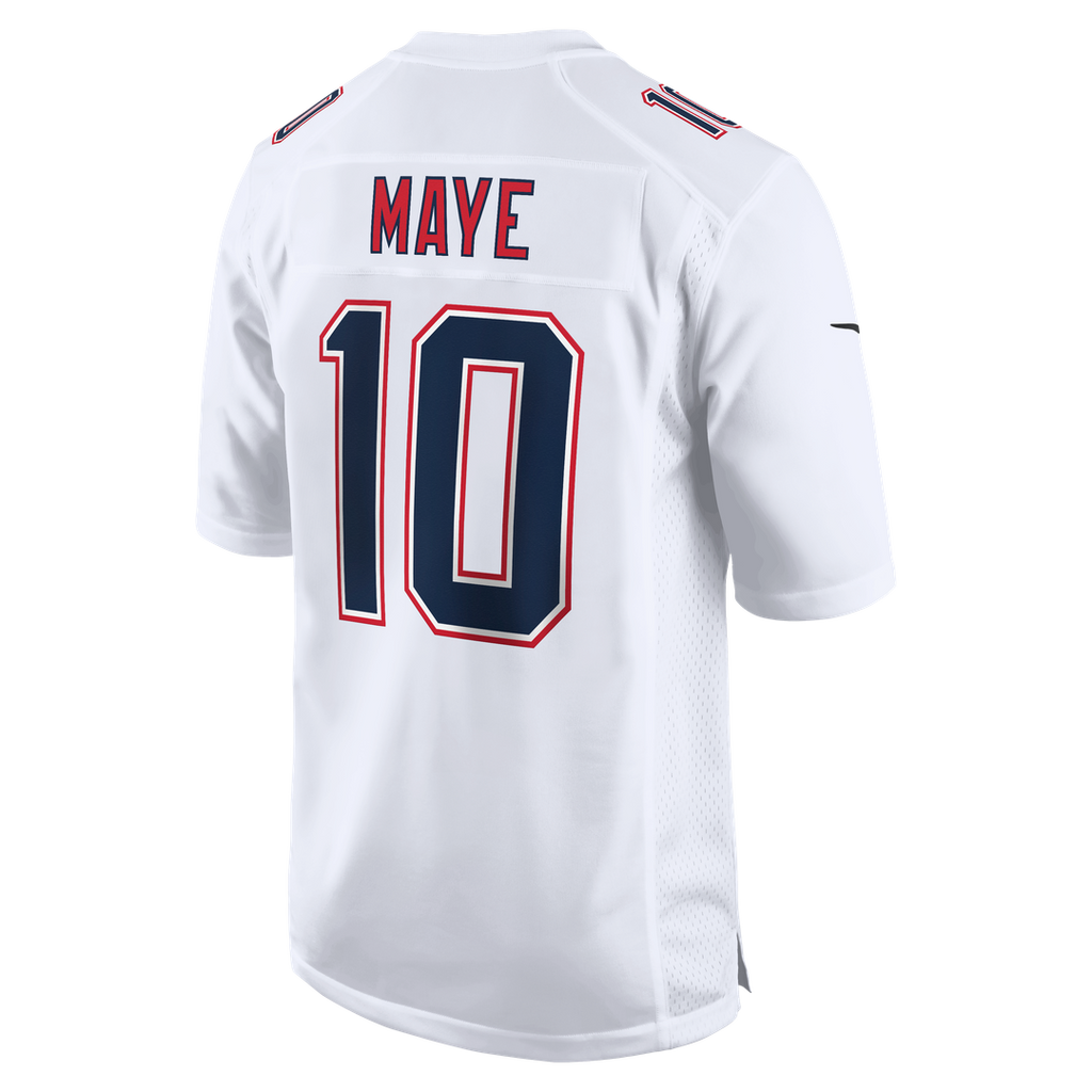 Drake Maye New England Patriots Game Jersey - Tundra White