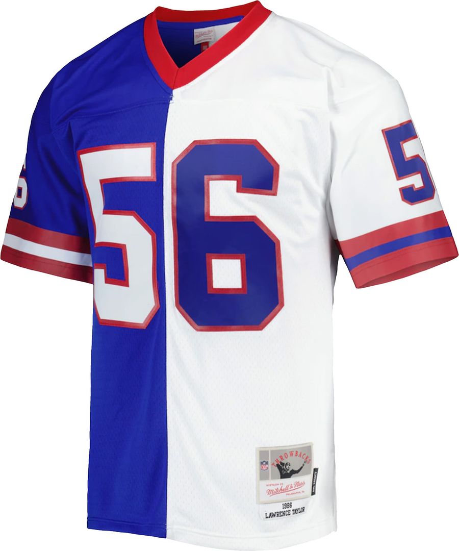 Lawrence Taylor New York Giants 1986 Split Legacy Replica Jersey - Royal/White