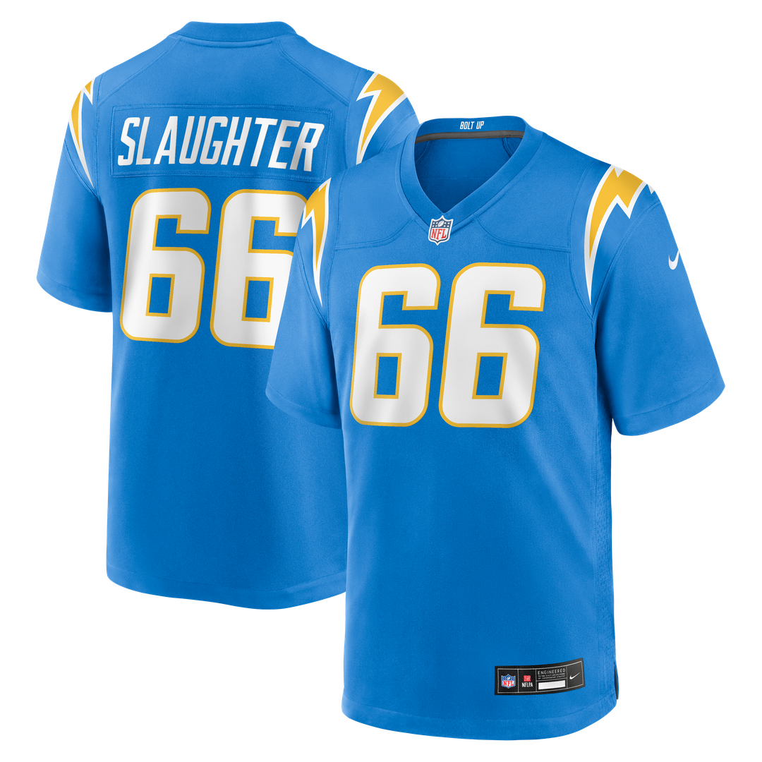 Jake Slaughter Los Angeles Chargers Game Jersey - Powder Blue