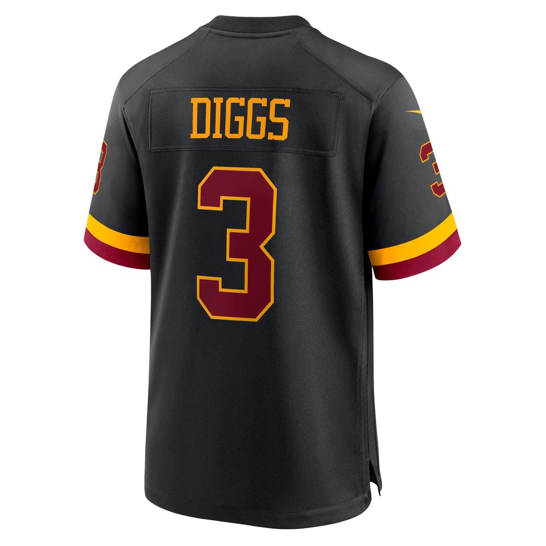 Stefon Diggs Washington Commanders Alternate Game Jersey - Black
