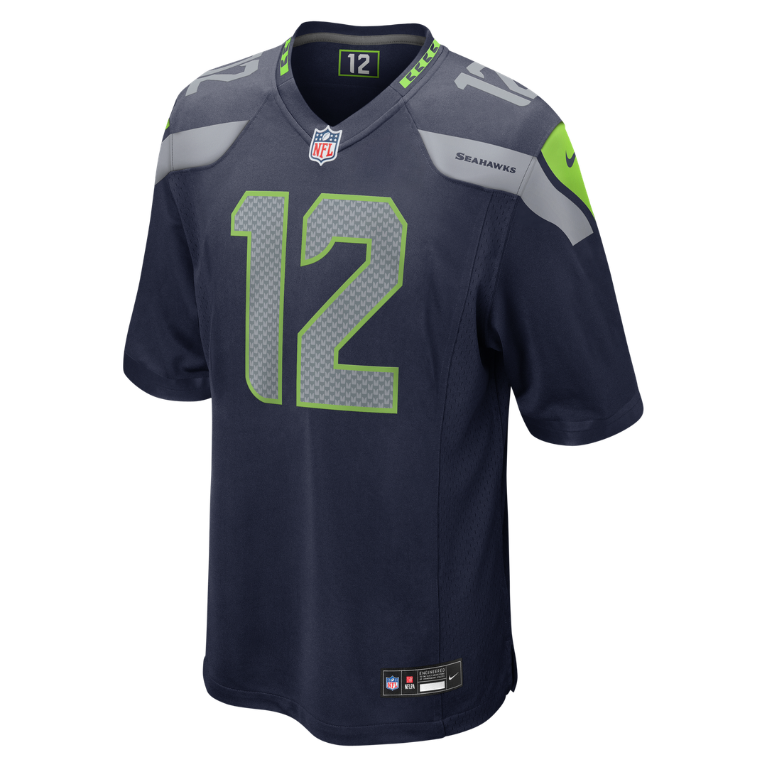 12s Seattle Seahawks Game Jersey - White