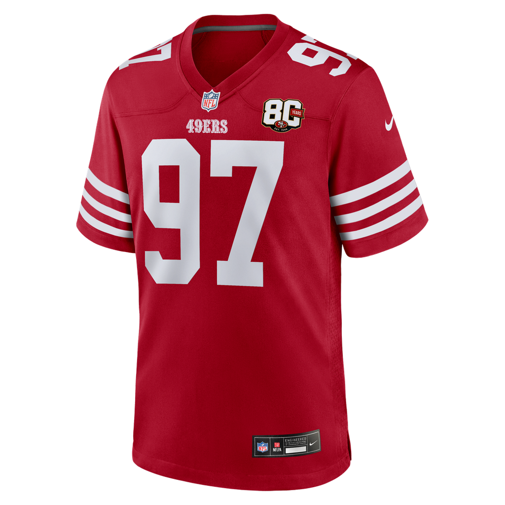 Nick Bosa San Francisco 49ers 80th Anniversary Game Jersey - White