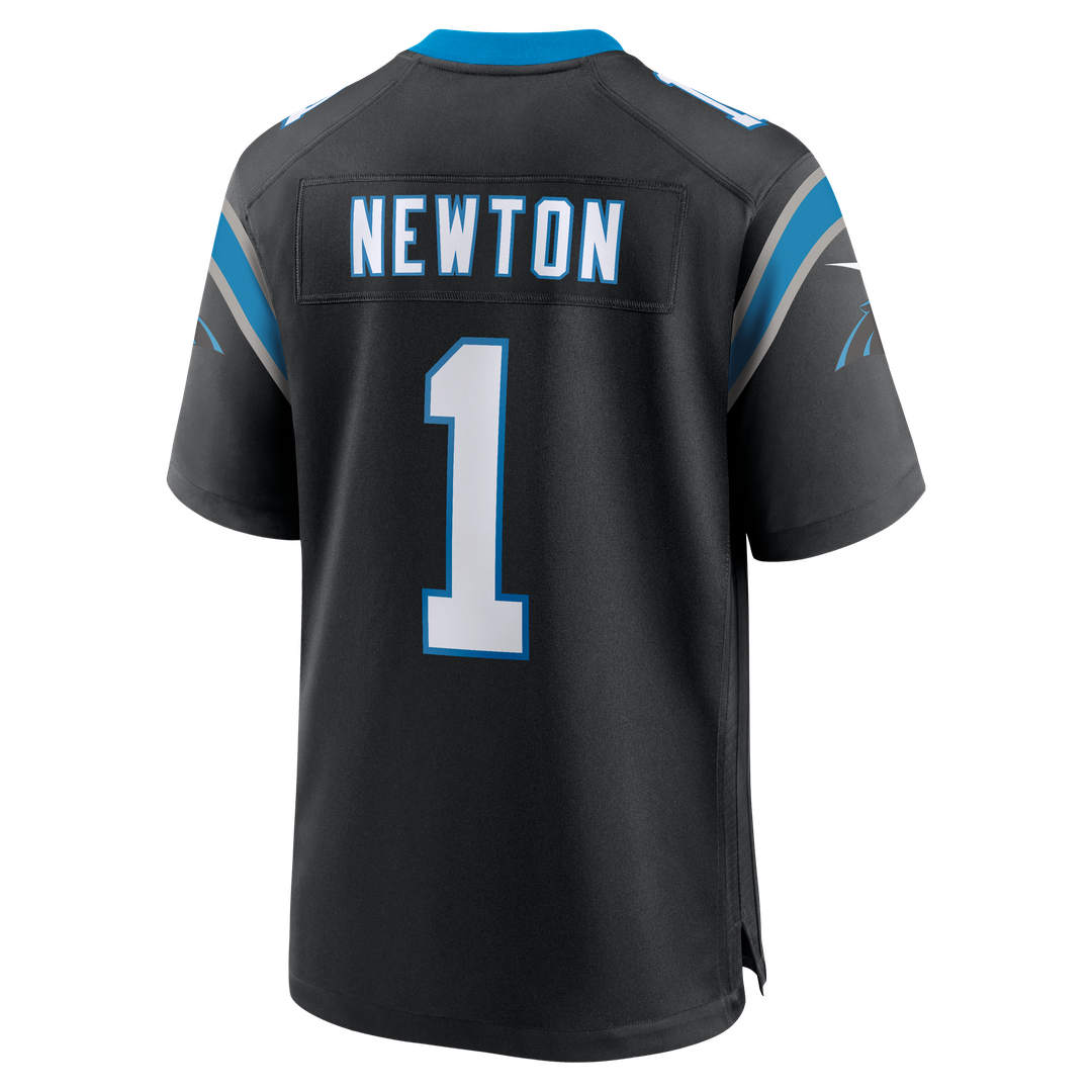 Cam Newton Carolina Panthers Team Game Jersey - Black