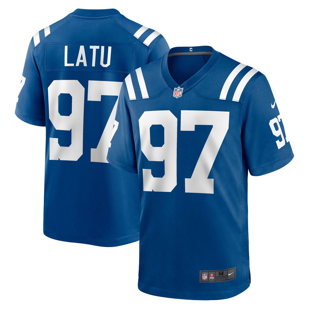 Laiatu Latu Indianapolis Colts Game Jersey - Royal Blue