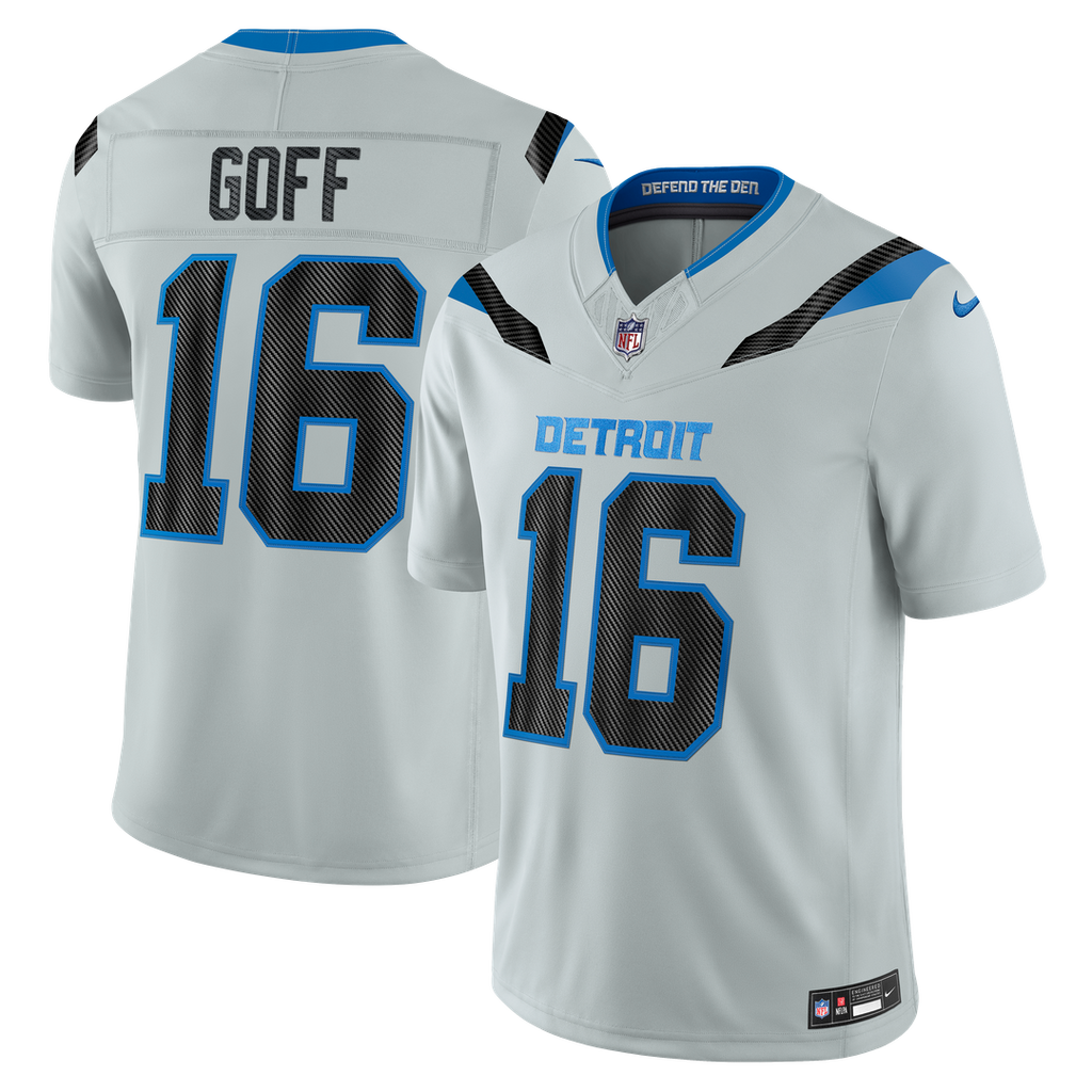 Jared Goff Detroit Lions 2026 Rivalries Collection Stitched Limited Jersey - Silver