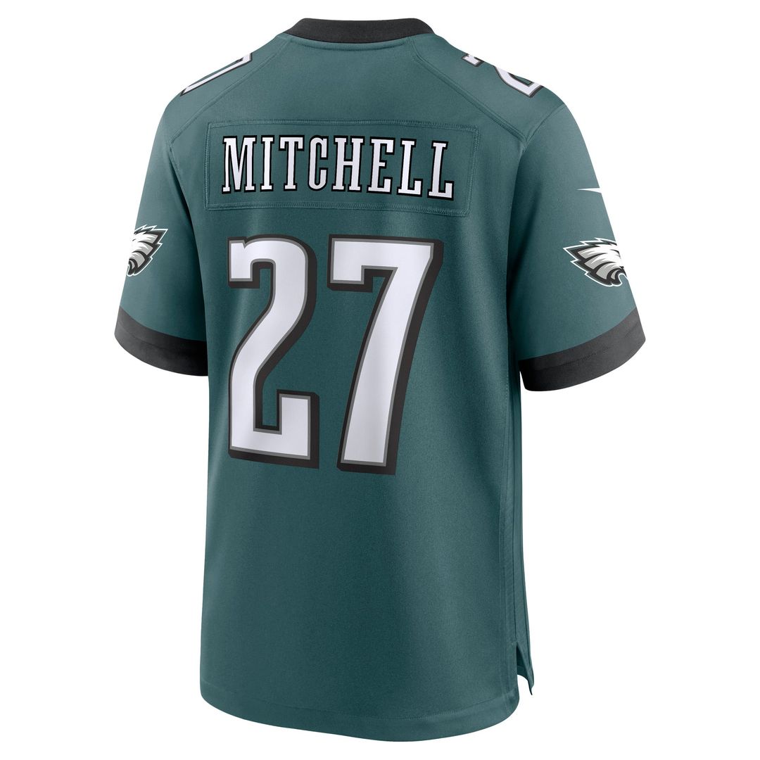 Quinyon Mitchell Philadelphia Eagles Game Jersey - Midnight Green