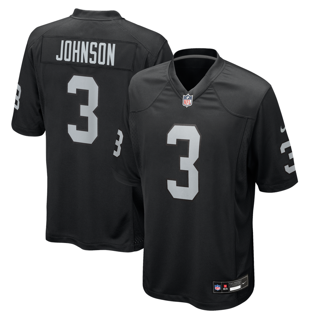 Taron Johnson Las Vegas Raiders Game Jersey - Black