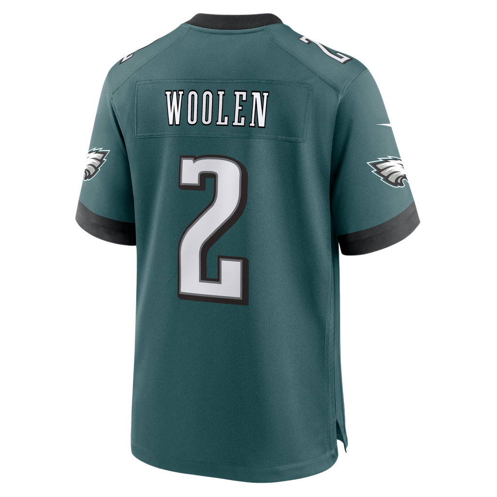 Tariq Woolen Philadelphia Eagles Game Jersey - Midnight Green