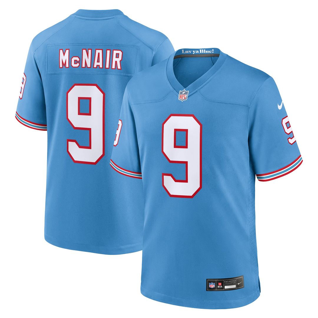 Steve McNair Tennessee Titans Alternate Game Jersey - Light Blue