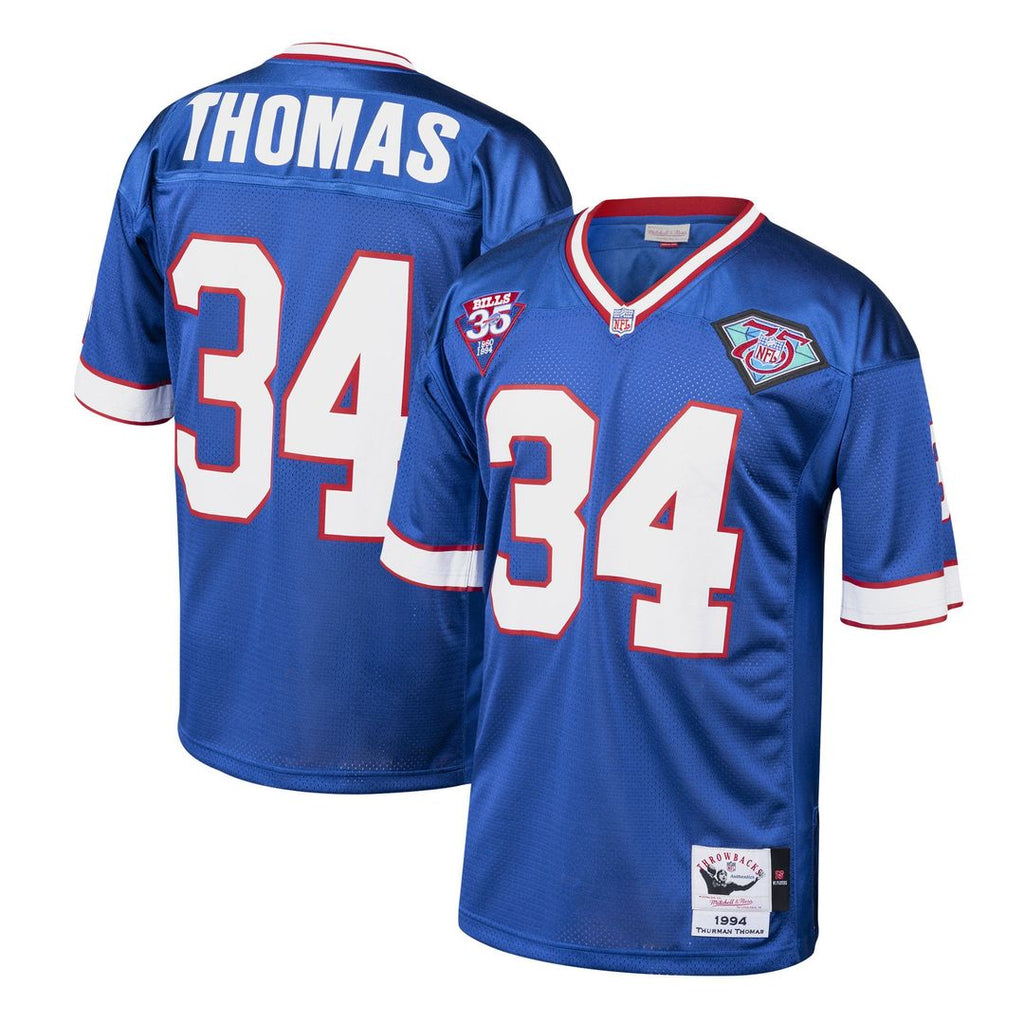Thurman Thomas Buffalo Bills 1985 Authentic Throwback Jersey - Royal Blue