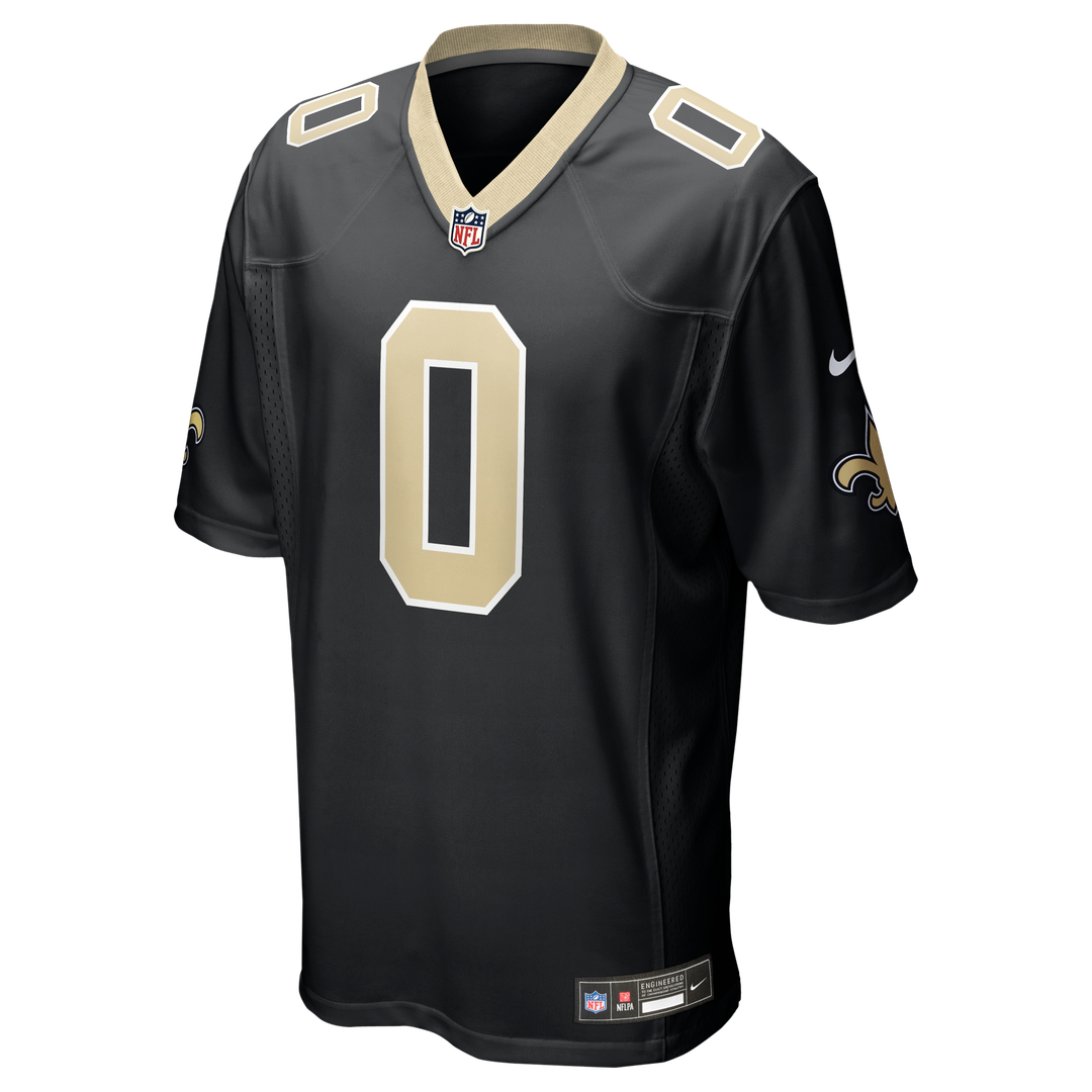 Jordyn Tyson New Orleans Saints Game Jersey - Black