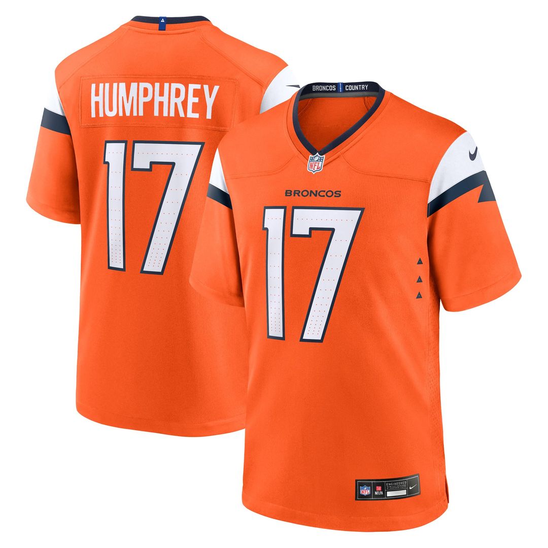 Lil'Jordan Humphrey Denver Broncos Game Jersey - Orange