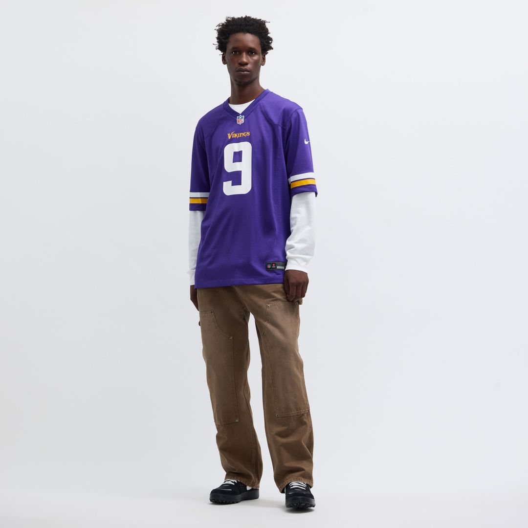 J.J. McCarthy Minnesota Vikings Alternate Game Jersey - White