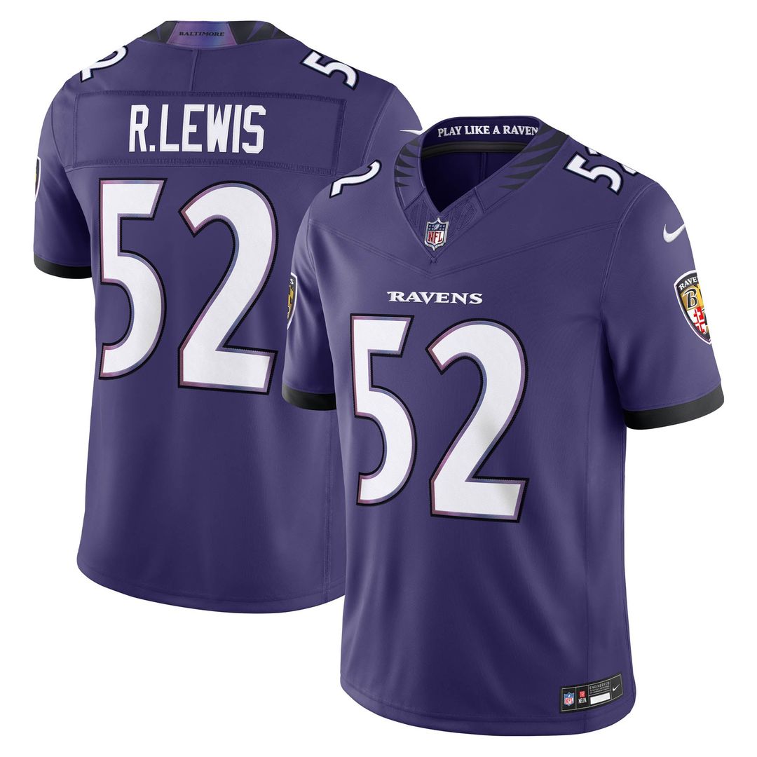 Ray Lewis Baltimore Ravens Alternate Vapor F.U.S.E. Stitched Limited Jersey - Black