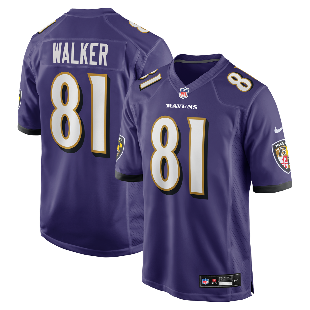 Devontez Walker Baltimore Ravens Game Jersey - Purple
