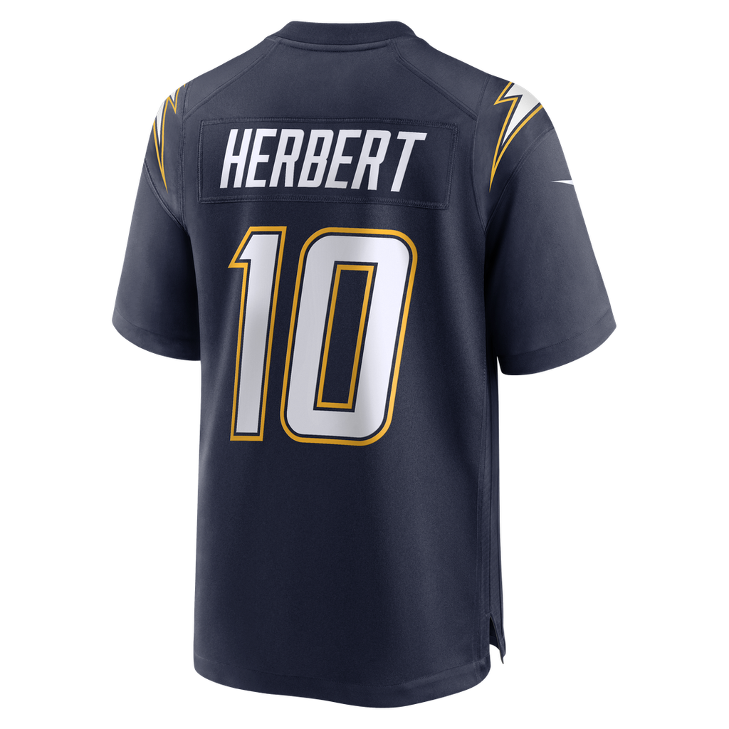 Justin Herbert Los Angeles Chargers Alternate Charger Power Game Jersey - Gold