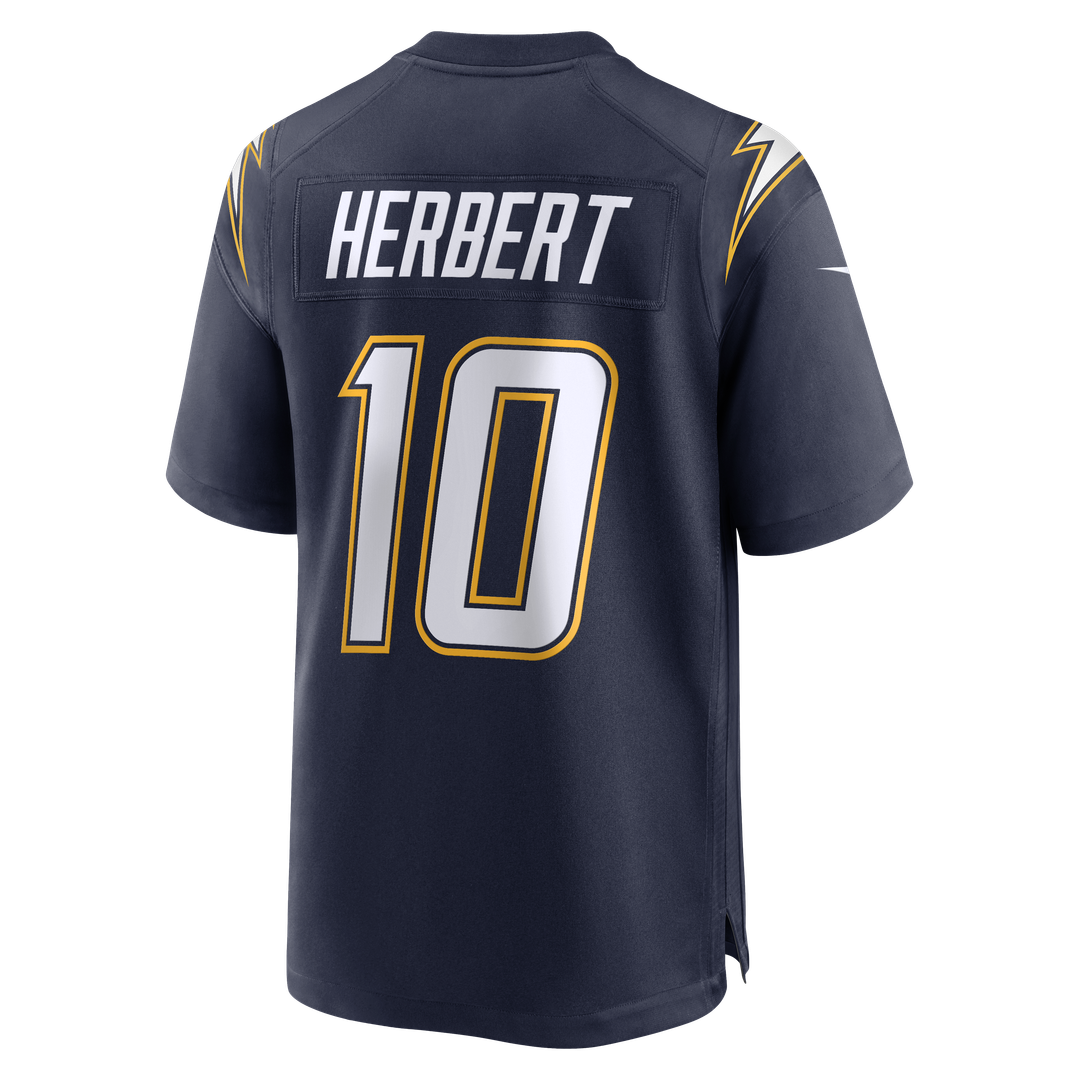 Justin Herbert Los Angeles Chargers Alternate Charger Power Game Jersey - Gold