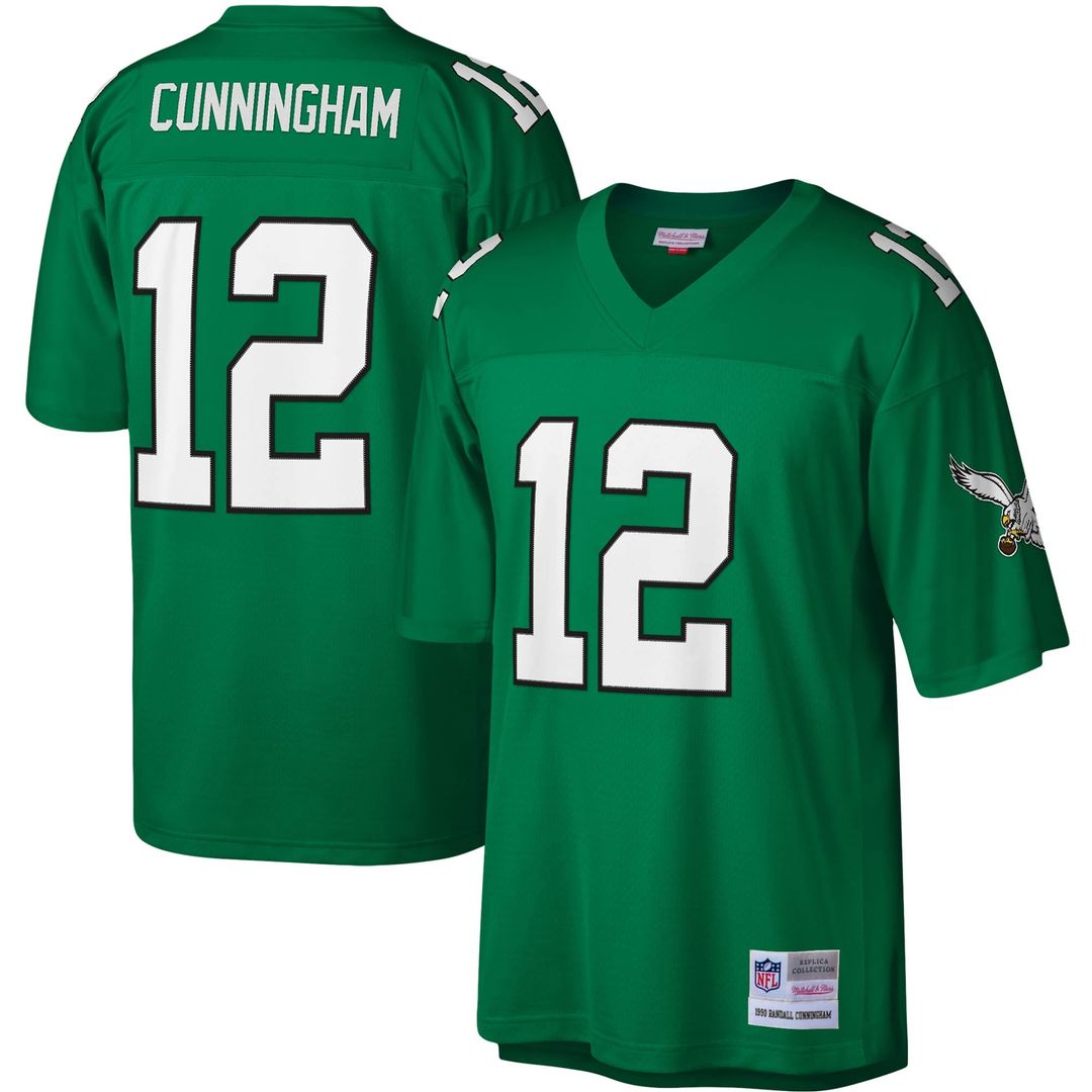 Randall Cunningham Philadelphia Eagles Legacy Replica Jersey - Kelly Green