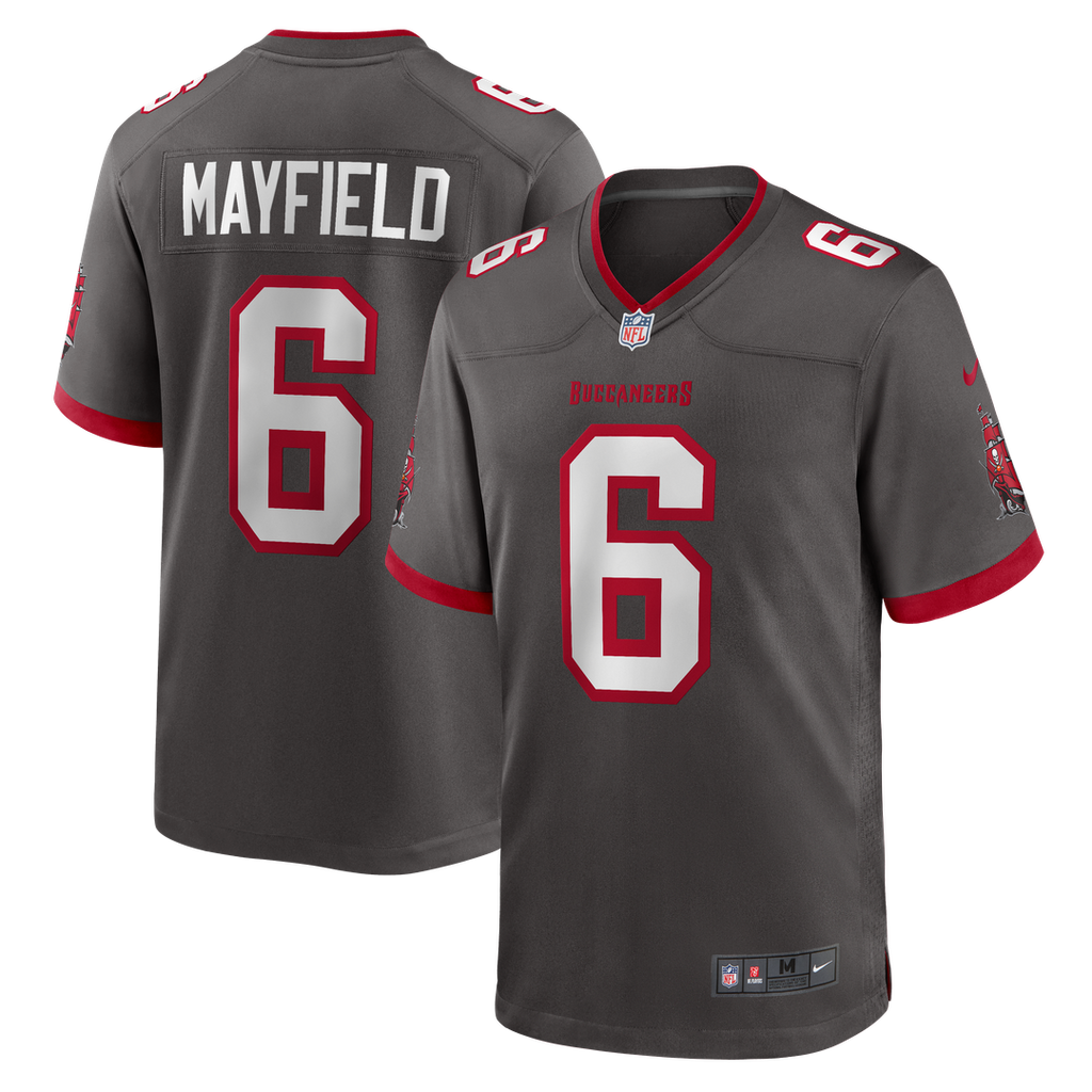 Baker Mayfield Tampa Bay Buccaneers Alternate Game Jersey - Pewter