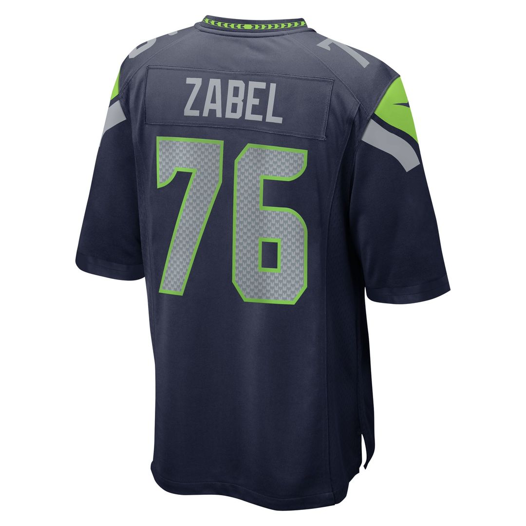 Grey Zabel Seattle Seahawks Game Jersey - Navy