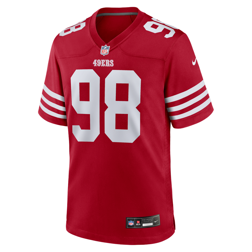 Mykel Williams San Francisco 49ers Game Jersey - Scarlet