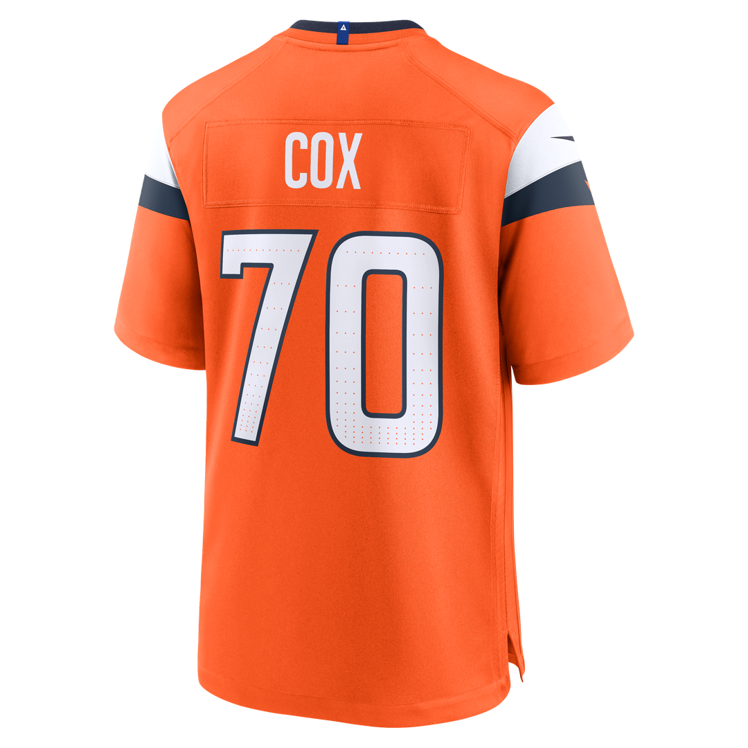 Marques Cox Denver Broncos Game Jersey - Orange