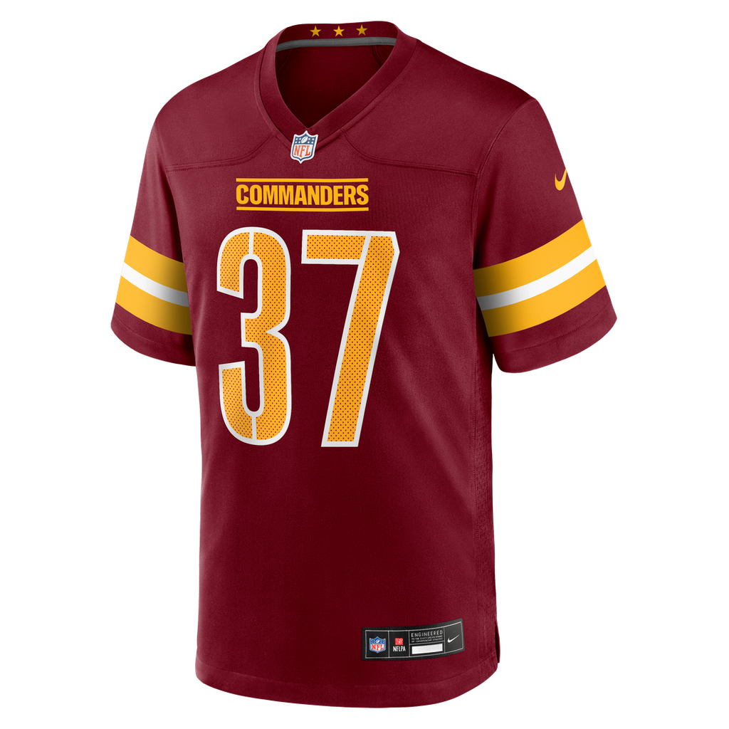 Car'lin Vigers Washington Commanders Game Jersey - Burgundy
