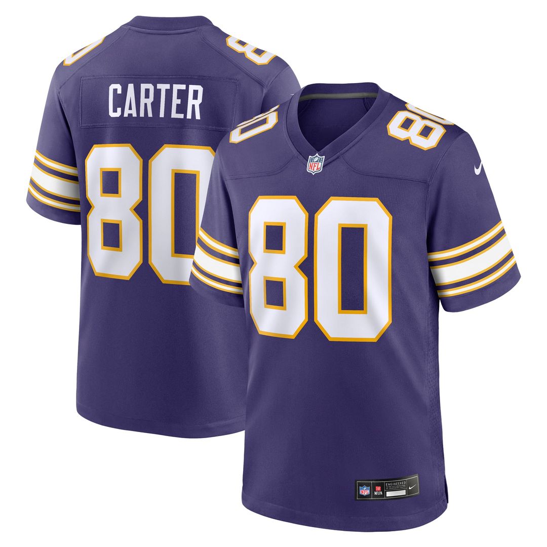 Cris Carter Minnesota Vikings Alternate Game Jersey - Purple