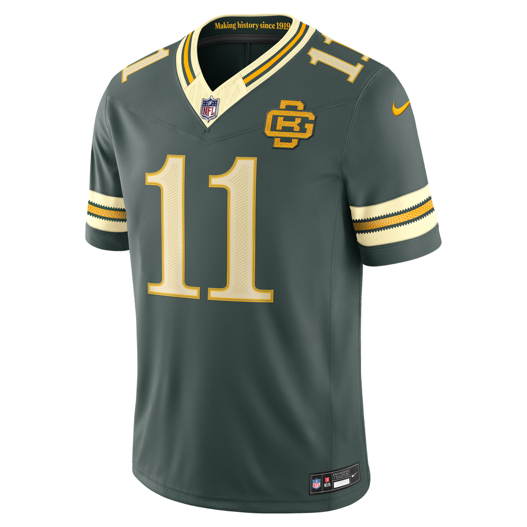 Jayden Reed Green Bay Packers 2026 Rivalries Collection Stitched Limited Jersey - Green