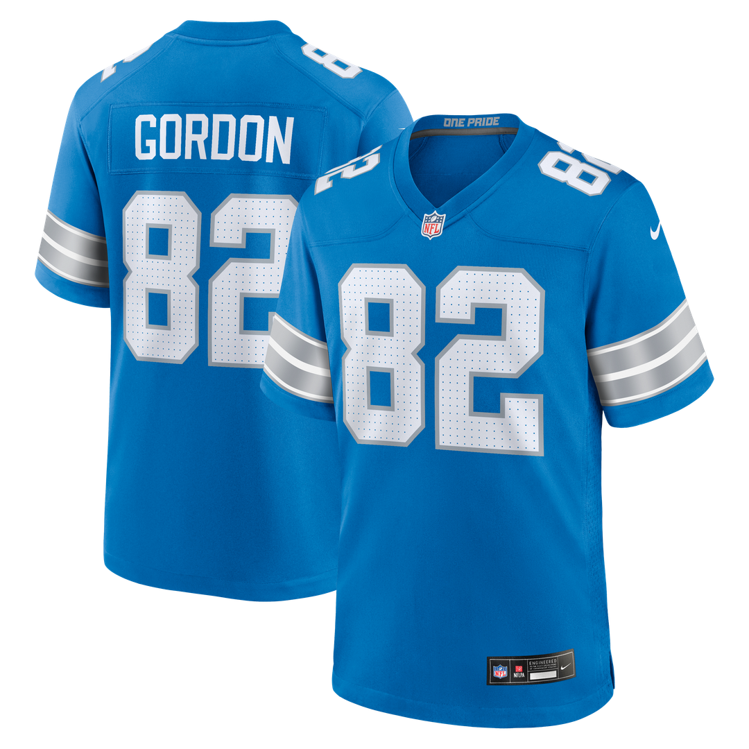 Thomas Gordon Detroit Lions Game Jersey - Blue
