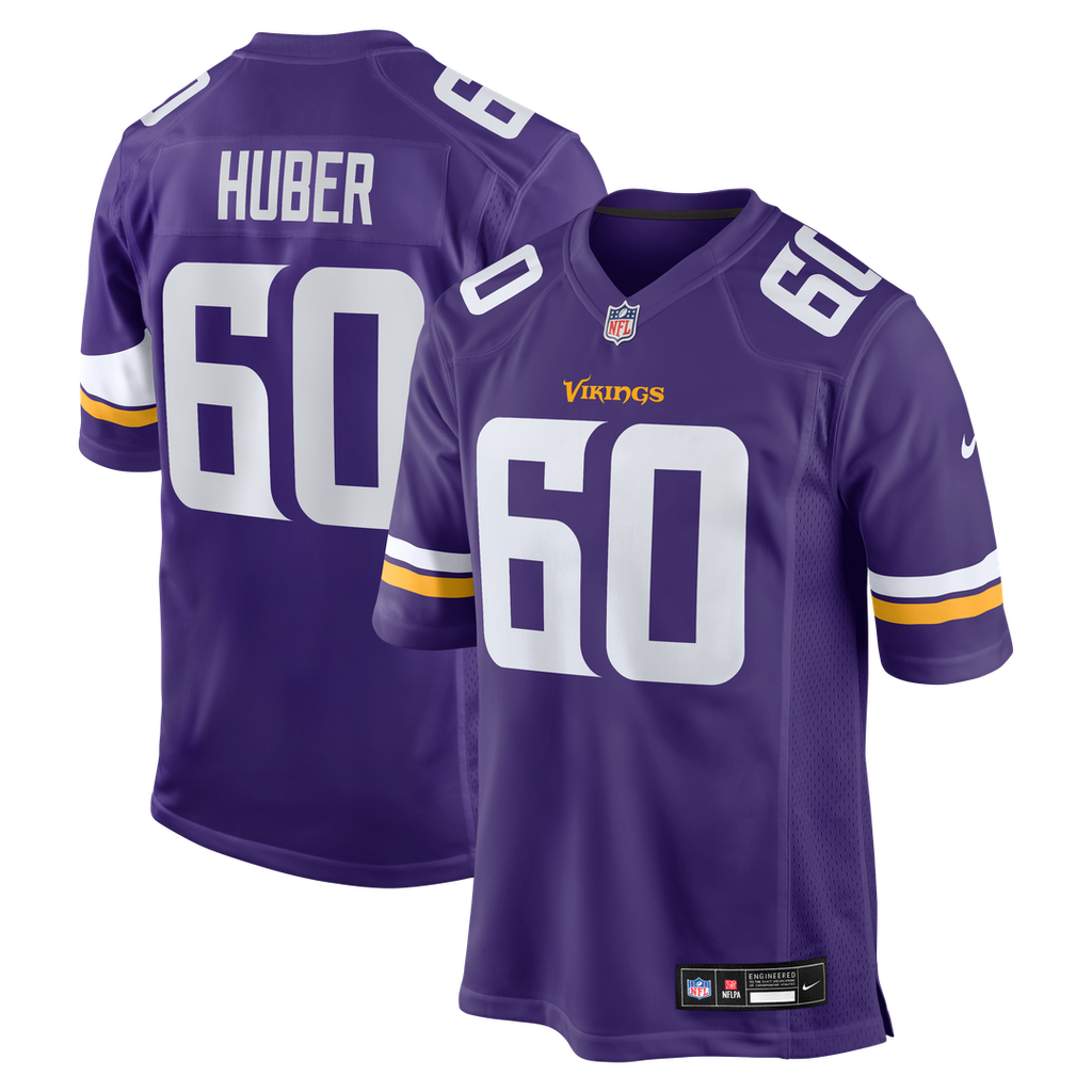 Joe Huber Minnesota Vikings Game Jersey - Purple