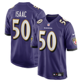 Adisa Isaac Baltimore Ravens Game Jersey - Purple