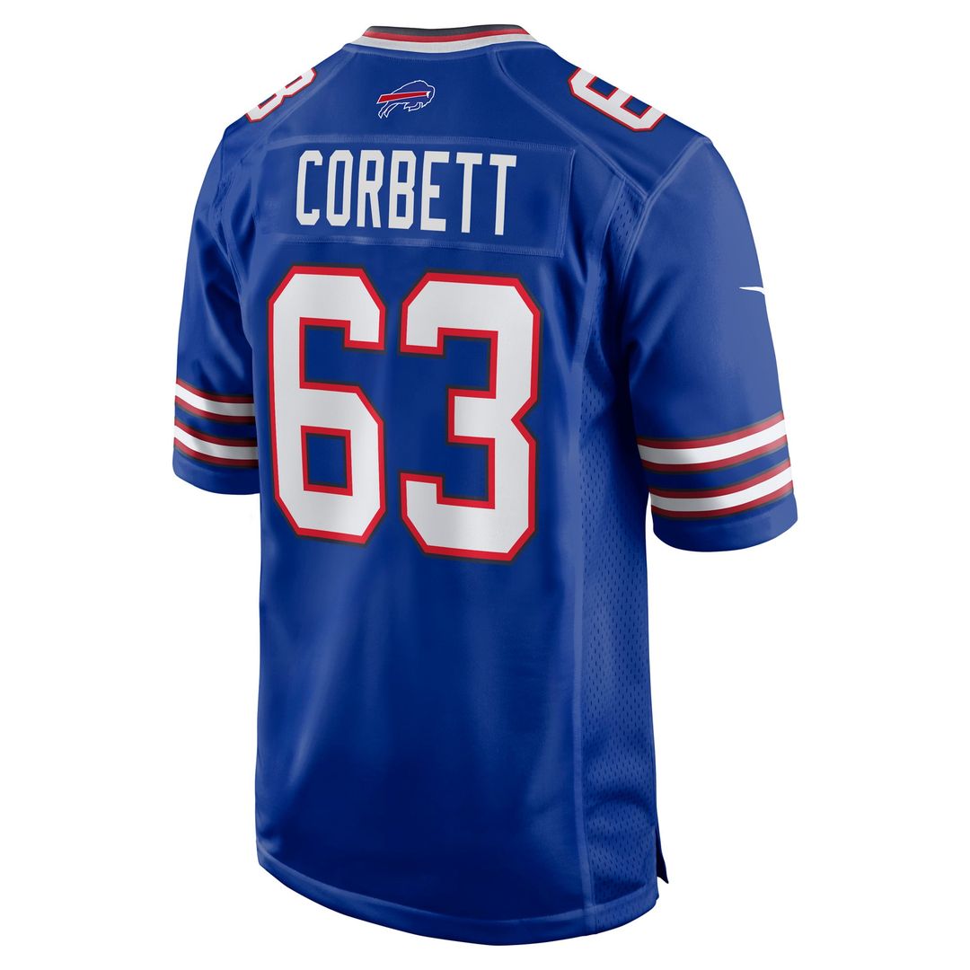 Austin Corbett Buffalo Bills Game Jersey - Royal Blue