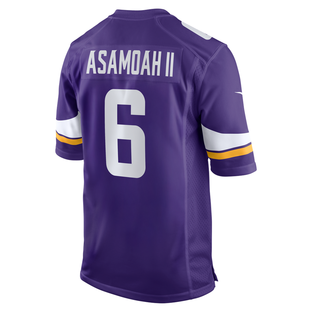 Brian Asamoah II Minnesota Vikings Game Jersey - Purple