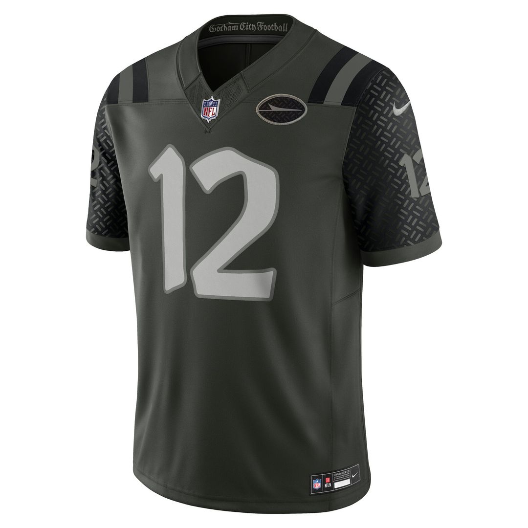 Joe Namath New York Jets Rivalries Collection Stitched Limited Jersey - Green